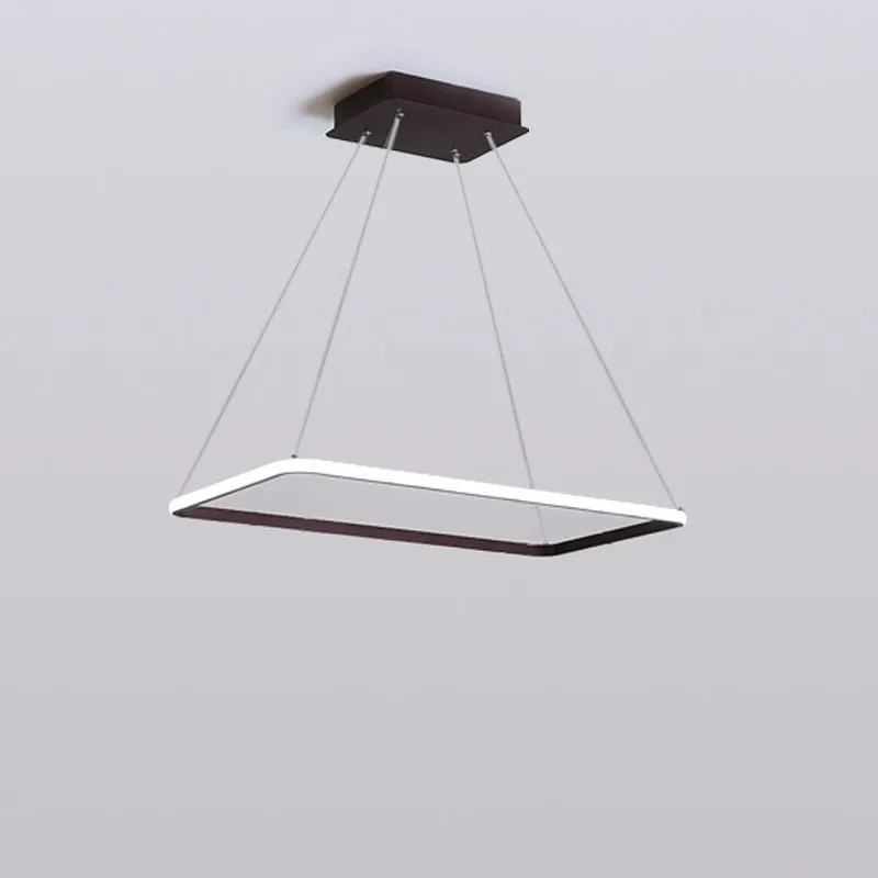 Современный светодиодный подвесной светильник для столовой черный белый дома