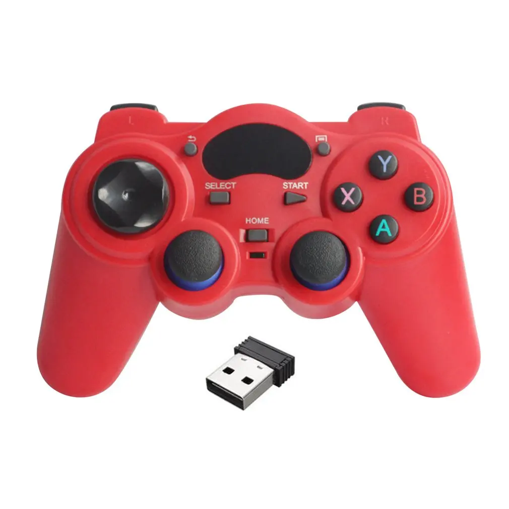 Смартфон с беспроводной ручкой геймпад для Android телефона/ПК компьютера/PS3/tv Box джойстик 2,4G игровой джойстик Удаленная панель - Цвет: red with typeC otg