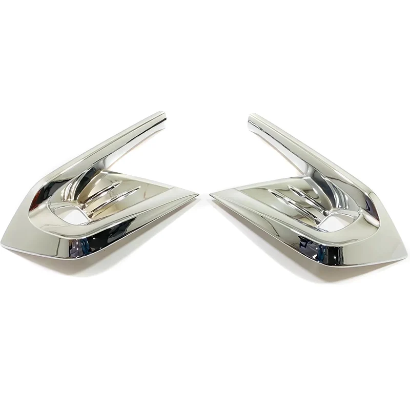 

For 2021 2022 Honda Civic Accessories Car Front Fog Light Lamp Cover Foglights Frame Trim Protector Exterior ABS Chrome Styling