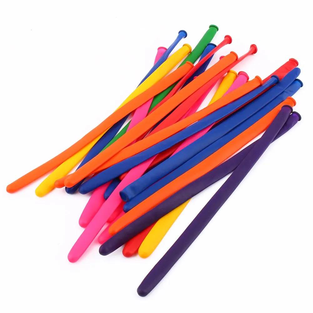 

200pcs Magic DIY Long Twist Latex Balloons Tying Making Decor Mixed Mix-color