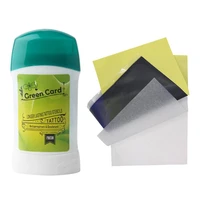 new 1set tattoo transfer soap cream skin solution gel stencil paper 15 sheets kit machine supplies accessories