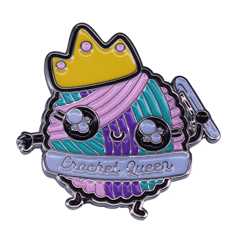 Funny Yarn Knitting Animal Sull Crochet Kniter Flair Enamel Brooch Pins Badge Lapel Pin Alloy Metal Fashion Jewelry Accessories |