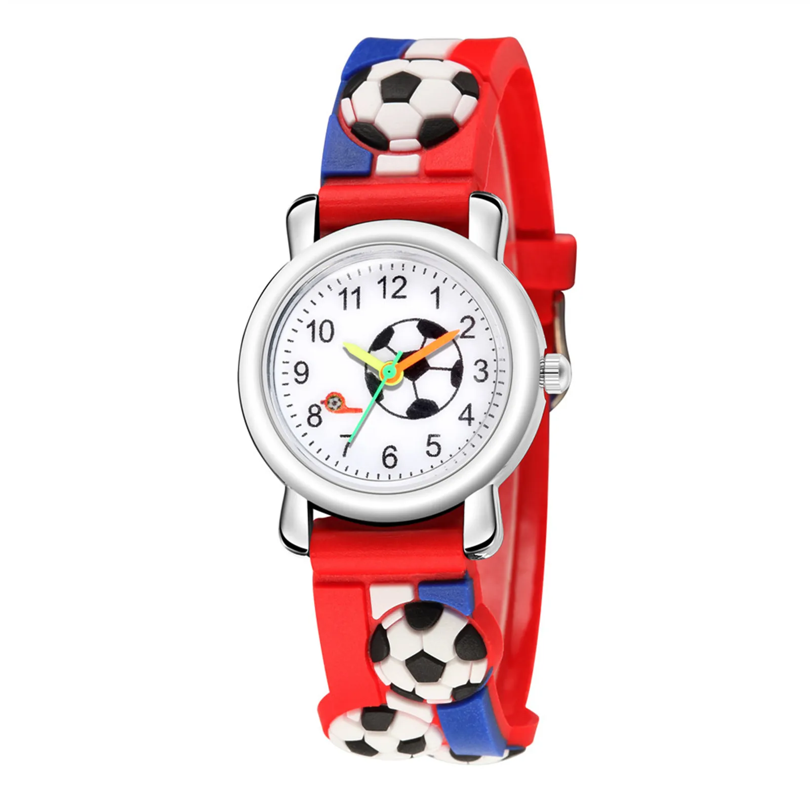 

Lovely Cute Watch 3d Relief Trend Fashion Sports Children's Football Pattern Quartz Watch Gift Holiday Christmas Trendy Gift