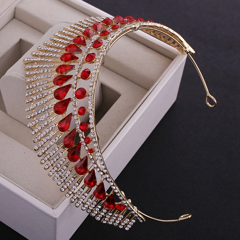 Изысканный свадебный головной убор с павлином Женская корона аксессуары для