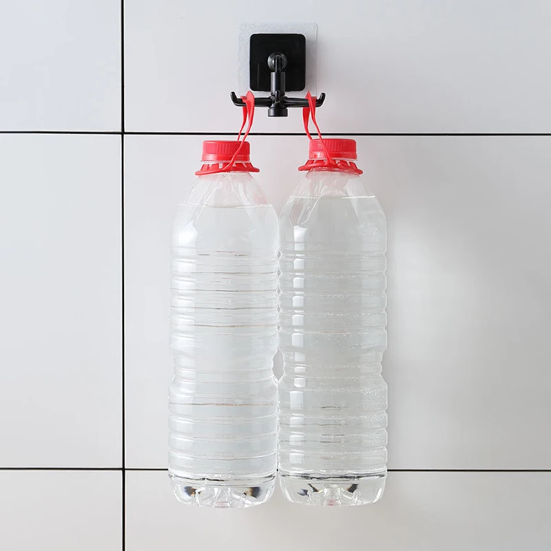 

New Punch-free Non-marking Stickers Kitchen Can Be Rotated 360 Degrees Oversized Weighing Hook For Kitchen Organizer And Storage