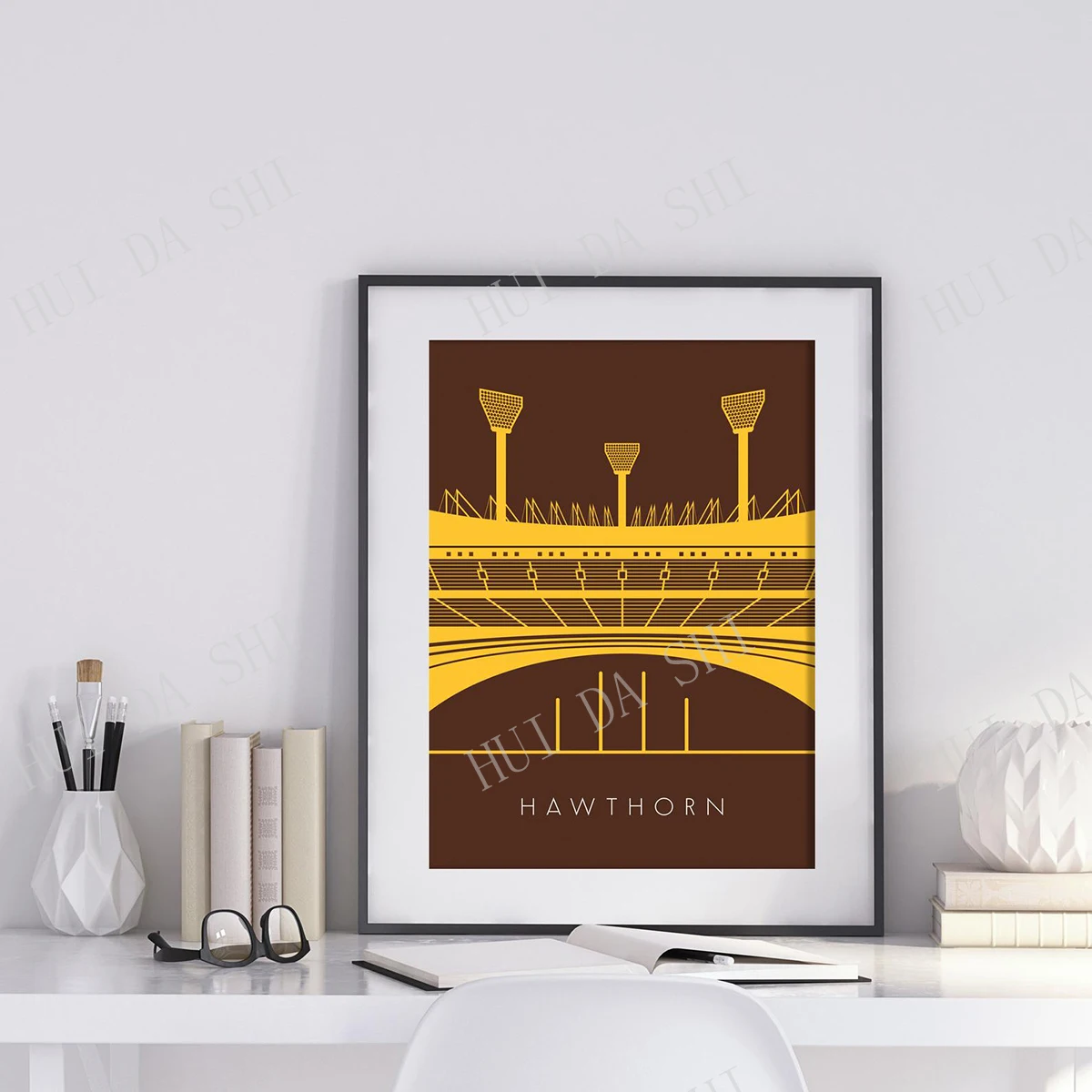 Боярышник afl mcg боярышник футбольное искусство footy art print правила aussie