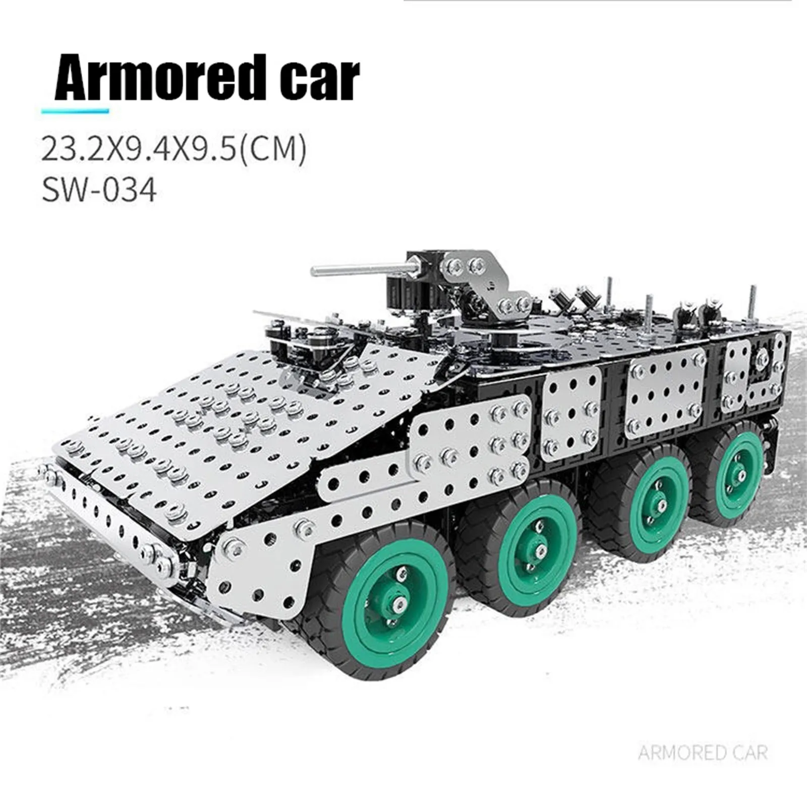 

Сборный конструктор RC Tank Drive, электрическая игрушка-пазл из нержавеющей стали для творчества, 3D Сборка, Набор пазлов ручной работы # Q