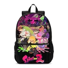 Модные школьные ранцы Splatoon для мальчиков и девочек-подростков, сумки для ноутбука, детские большие школьные рюкзаки, женские сумки для книг