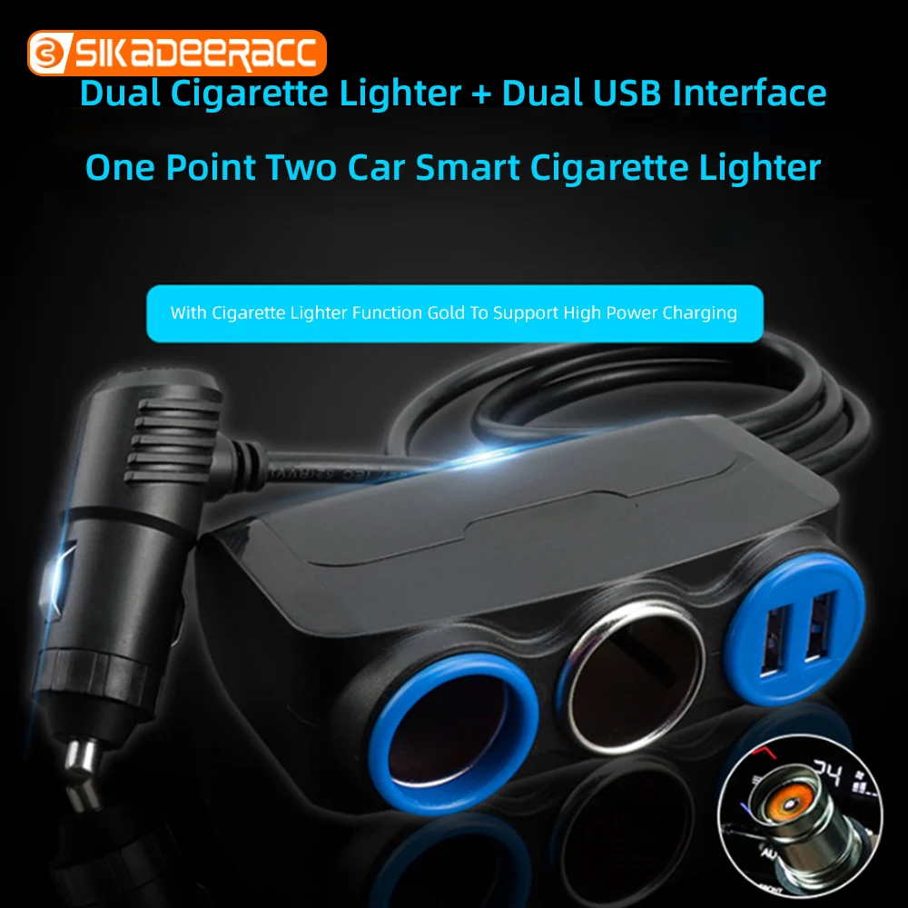 3.1A устройство для автомобиля с двумя портами USB Зарядное гнездо комплект 120W фары