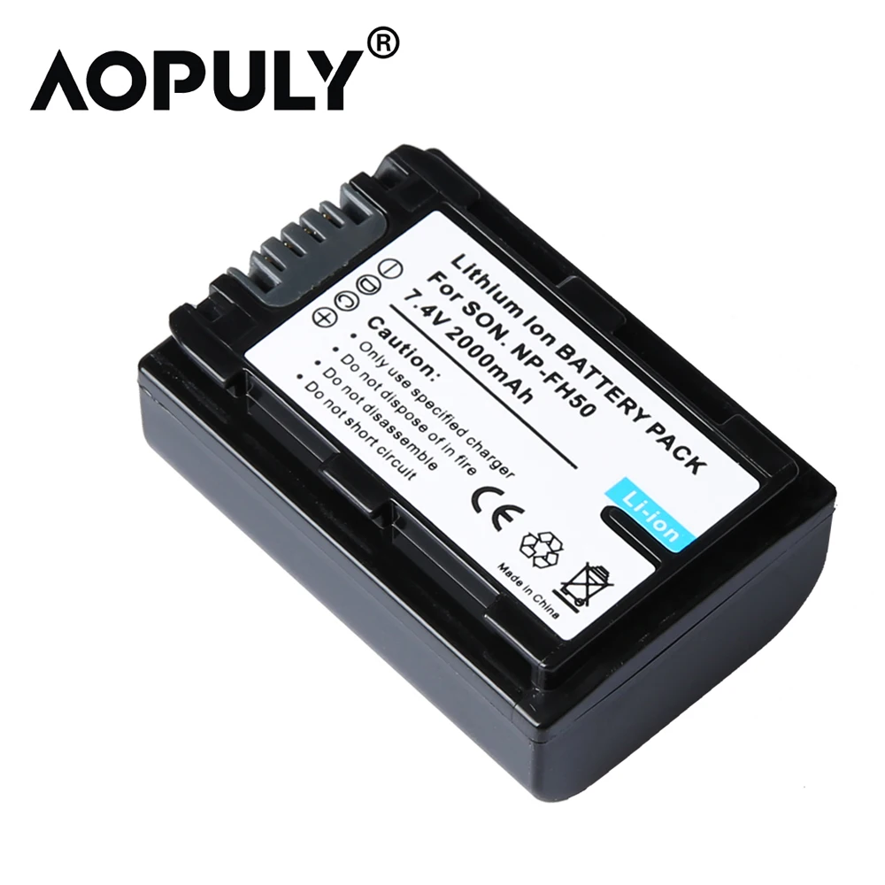 1 pcs 2000 мАч NP-FH50 NP FH50 аккумуляторная батарея для камеры NPFH50 батарея для sony FH70 FH100 A230 A330 A290 A380, аксессуары для sony - Цвет: 1 pcs