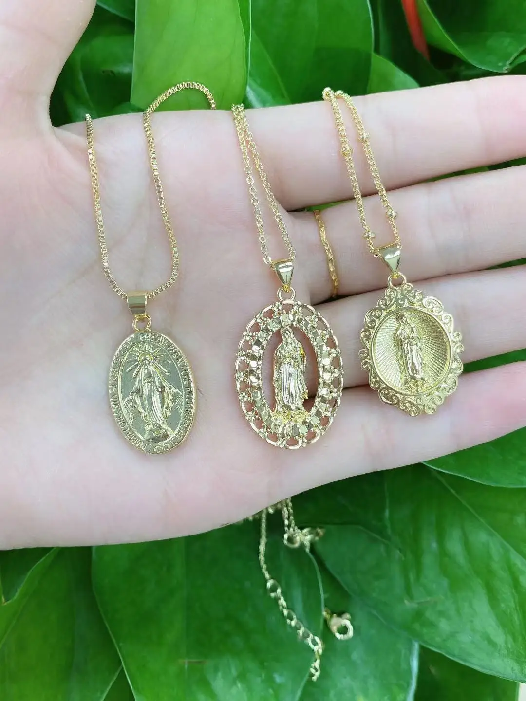 

5Pcs/Lot Manufacturer Jewelry Custom High Quality Religion Guadalupe And Milagrose Pendants