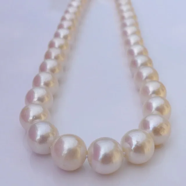 barato Frete Grátis Eterno Mulher Giftsterling Verdadeiro Japão Akoya Natural Pérola De água Do Mar Redondo Impecável