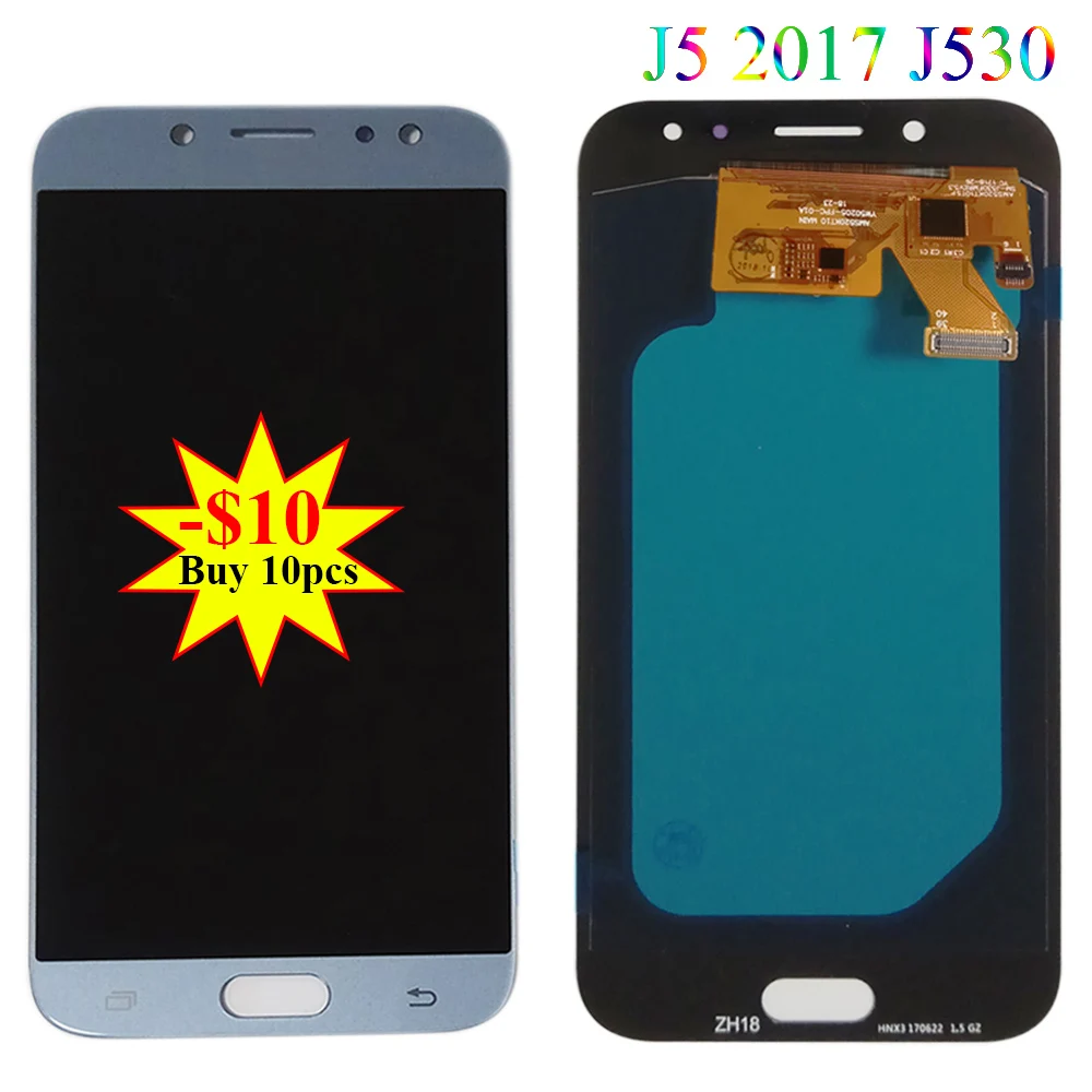 Супер AMOLED ЖК дисплей для samsung J5 Pro 2017 J530 J530F сенсорный экран Pantalla J530M J530G J530Y