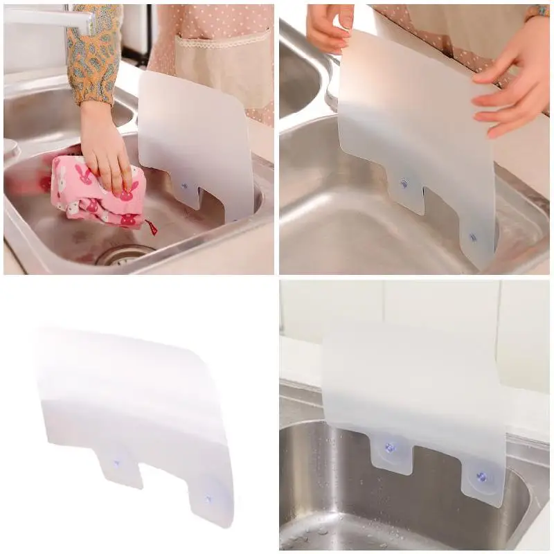 

Useful Water Splash Guards Practical Waterproof Barrier Durable Plastic Dish Washing Baffle Creative Clean Kitchen Supplies