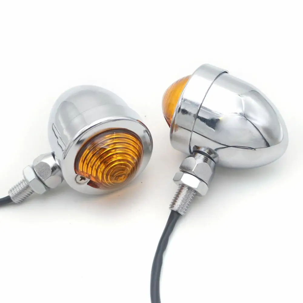 Универсальная мотоциклетная Поворотная сигнальная пуля Хромированная