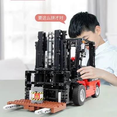 Technic Truck механический набор штабелер модель вилочного погрузчика строительные