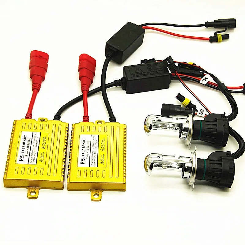 1 комплект би ксенон hid AC 12V 55W H4 Hi/lo луч 4300k 6000k 8000k комплект фар
