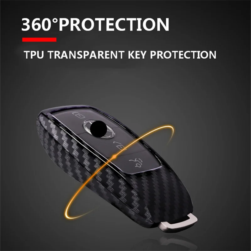 Carbon Fiber PC Car Key Cover Shell Case For Bmw New 1 3 4 5 6 7Series F10 F20 F30 Smart 3/4 Buttons Keychain Protection | Автомобили и