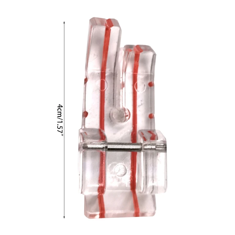 

Patchwork Clear Presser Foot 1/4" (Quarter Inch) Sewing Machine Presser Foot Quilting - Low Shank Snap-On