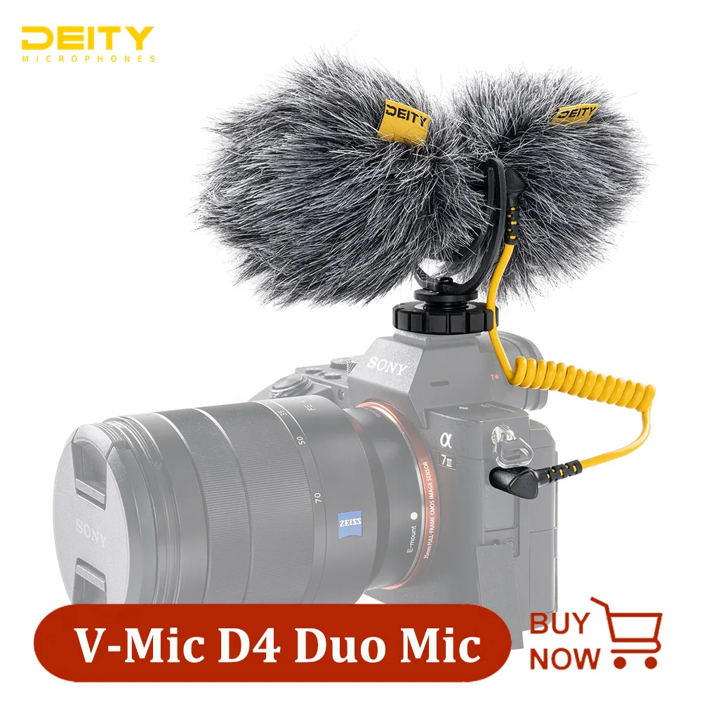 

Aputure Deity V-Mic D4 Duo микрофон мини переносной Диктофон Двойной кардиоидный микрофон для интервью для Vlog Pocket Cam DSLR Camera