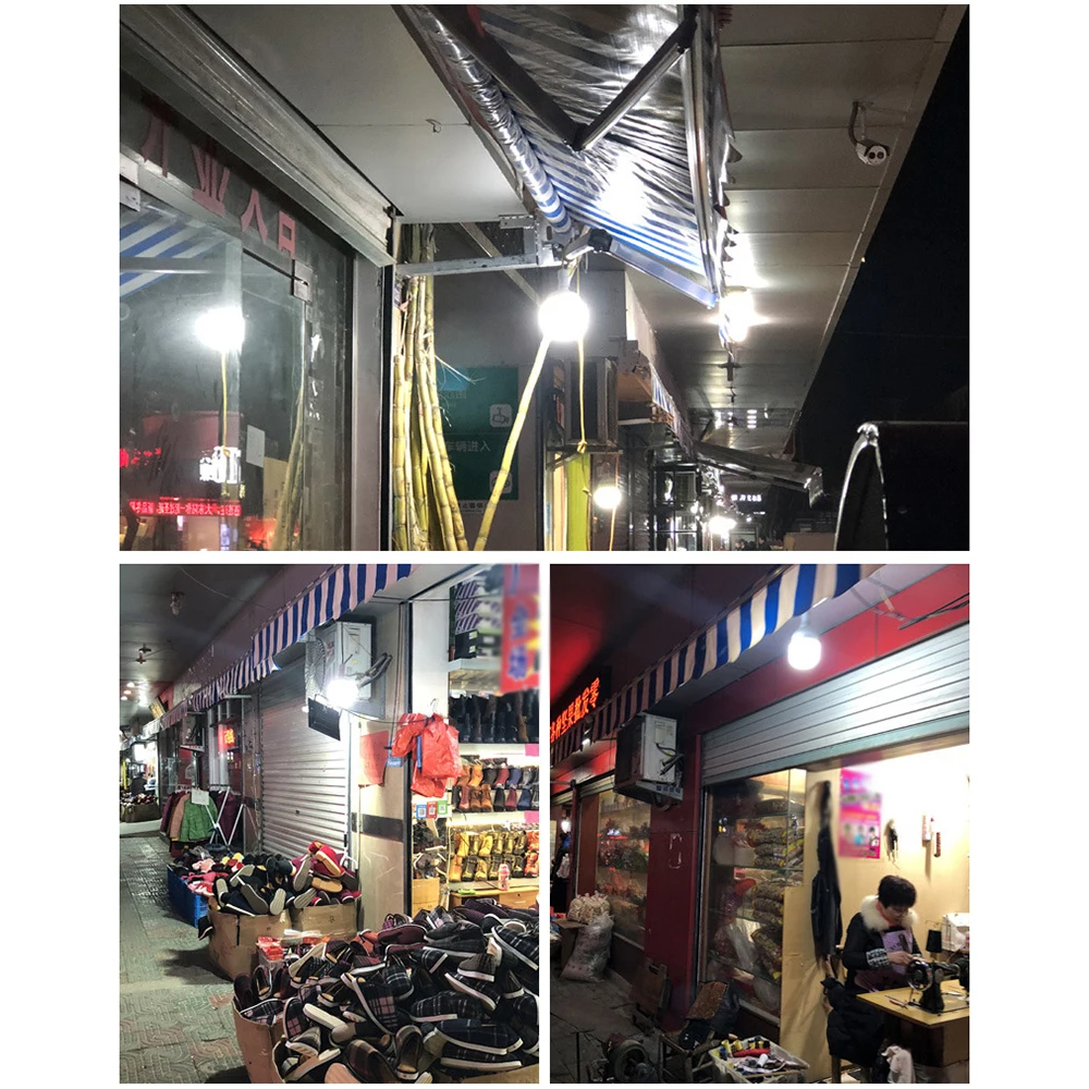 Перезаряжаемая Светодиодная лампа на солнечной батарее портативный аварийный