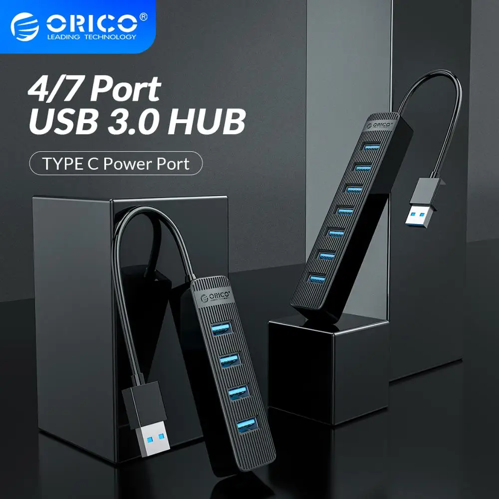 ORICO USB 3 0 концентратор с портом питания типа C 4/7 Порт USB3.0 разветвитель OTG адаптер