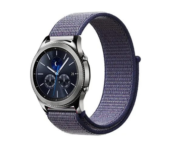 Ремешок 22 мм 20 мм для samsung gear S3 s2 sport Frontier Classic Band galaxy watch 42 мм 46 мм huami amazfit ремешок Bip huawei gt 2 - Цвет ремешка: midnight blue