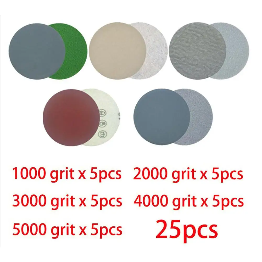 Наждачная бумага для полировки нефрита 75 мм 3 дюйма 1000 #2000 #3000 #4000 #5000 # | Инструменты