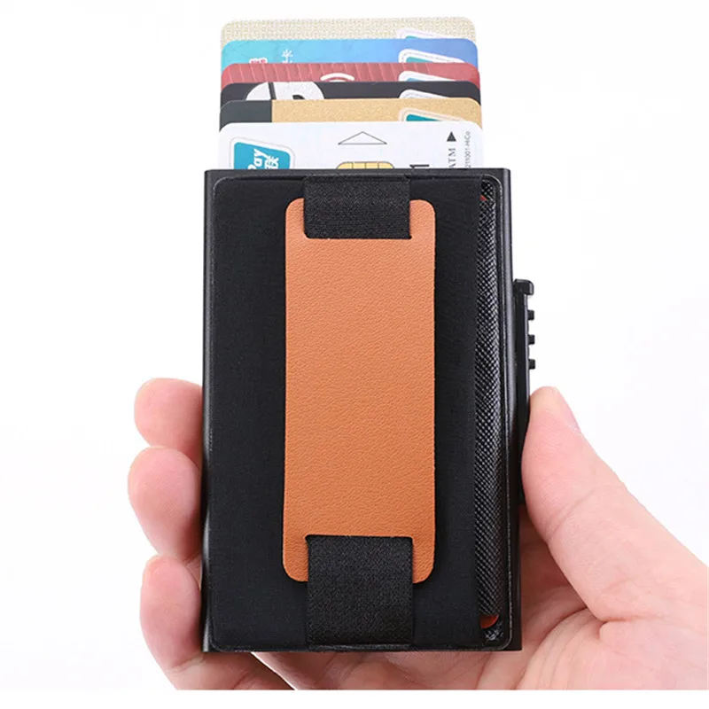 BYCOBECY Новый металлический корпус для карт модный RFID блокирующий держатель