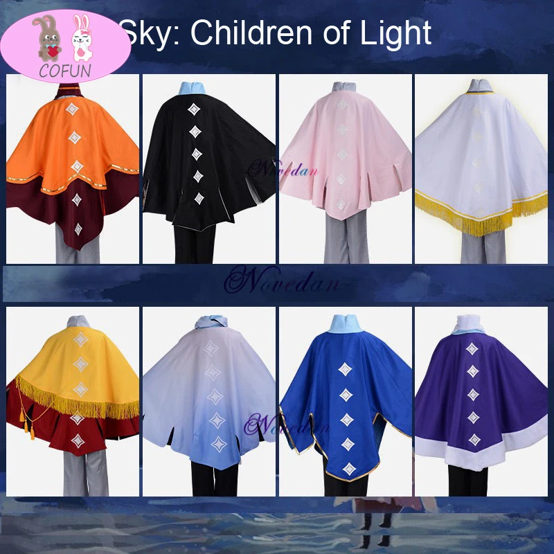 

New Game Sky Children of Light Season of Rhythm Cosplay Costume Only Cloak Magic Robe Women Uniform Carnival Clothes halloween