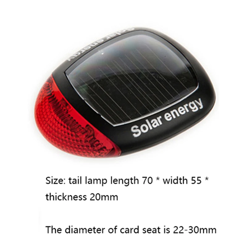 

Solar Power LED Bicycle Lights Waterproof Bike Taillights Laser Safety Warning Cycling Lights Bikes Tail Light Bike Accessories