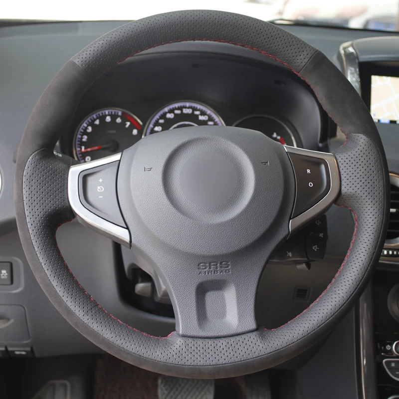 DIY крышка рулевого колеса автомобиля Оплетка на руль Volant замша для Renault Koleos 2009-2013 samsung QM5