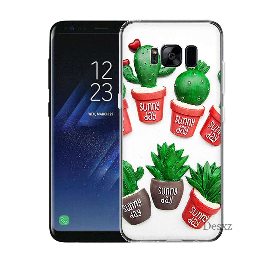 Mobile Phone Case For Samsung A3 A5 A6 A7 A8 A9 A10 A20 A30 A40 A50 A60 Hard Cover Watercolour Cactus And Succulents Coque | Мобильные