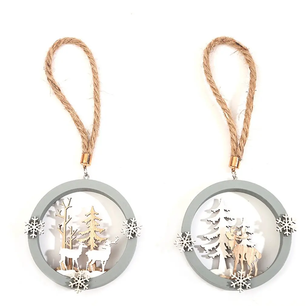 

Crafts Portable Christmas Wooden Pendant Crafts For Welfare Gifts Festivals Not Easy To Deform And Odorless Crafts