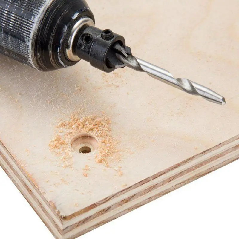 7 шт. набор сверл с потайной раковиной со стопорными воротниками и гаечным ключом