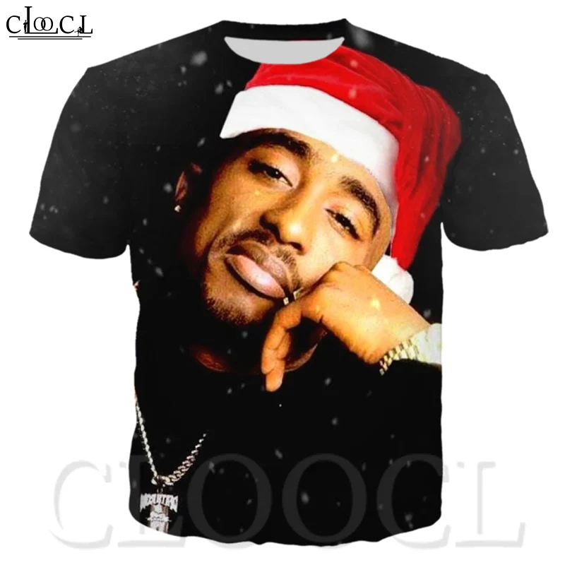 Футболка Tupac с 3D принтом в стиле рапера Повседневная футболка для мужчин и женщин