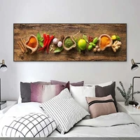grains spices peppers kitchen canvas painting posters and prints wall art food picture scandinavian dining room decoration