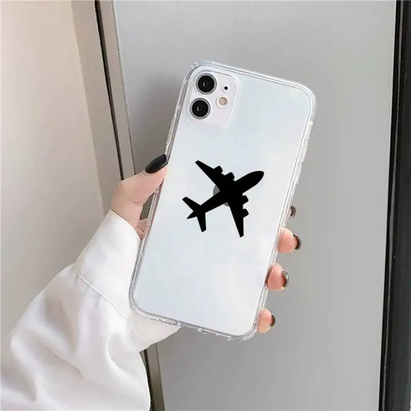 

World Map Travel fashion Phone Case Transparent for iPhone 11 12 mini pro XS MAX 8 7 6 6S Plus X 5S SE 2020 XR