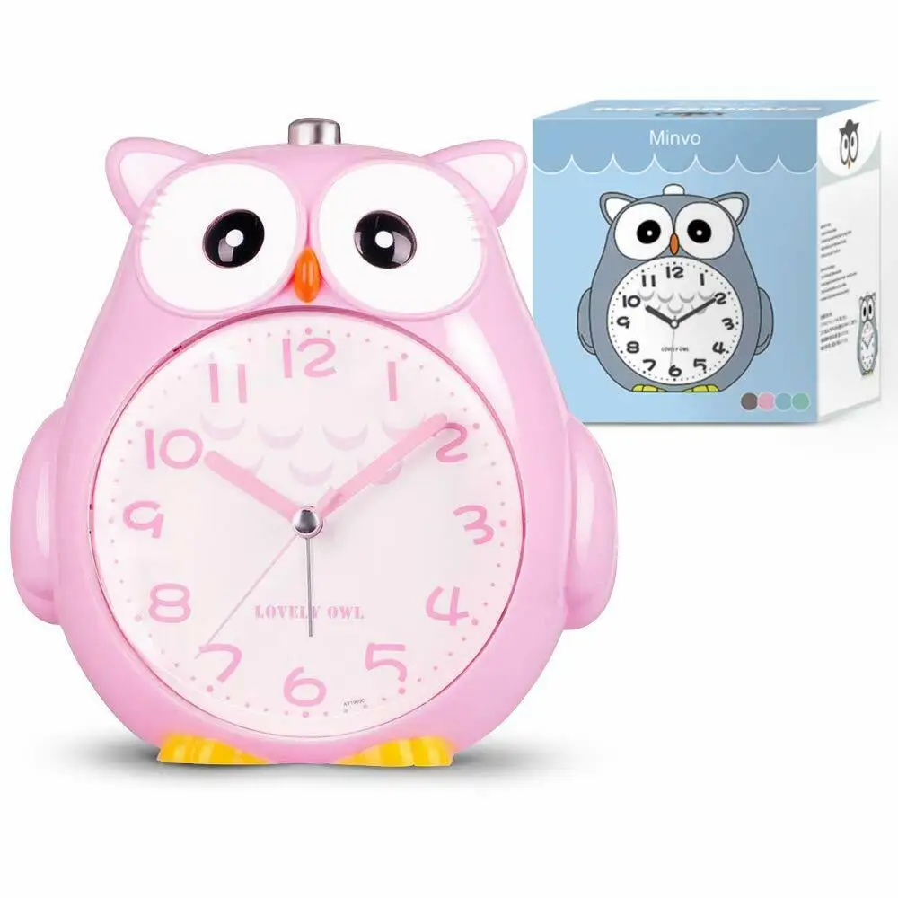 Детские будильники с изображением совы светящиеся музыкальные креативные милые