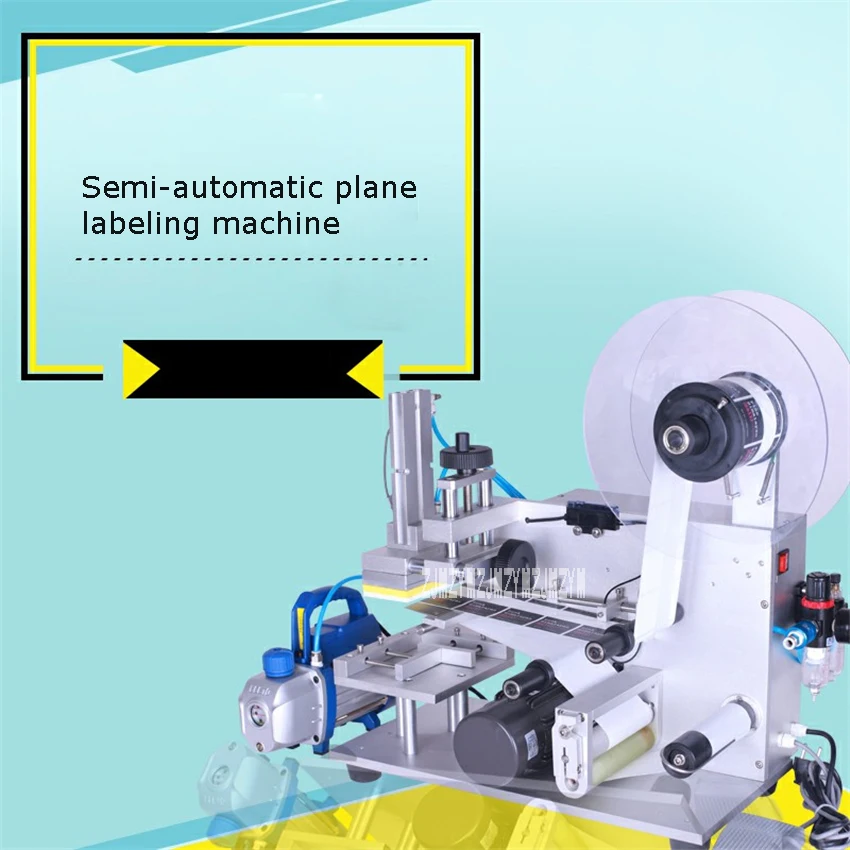 

Фотоэтикетировочная полуавтоматическая плоская настольная машина для нанесения этикеток, прямоугольная машина для нанесения этикеток на бутылки, 110 В/220 В, 60 Вт