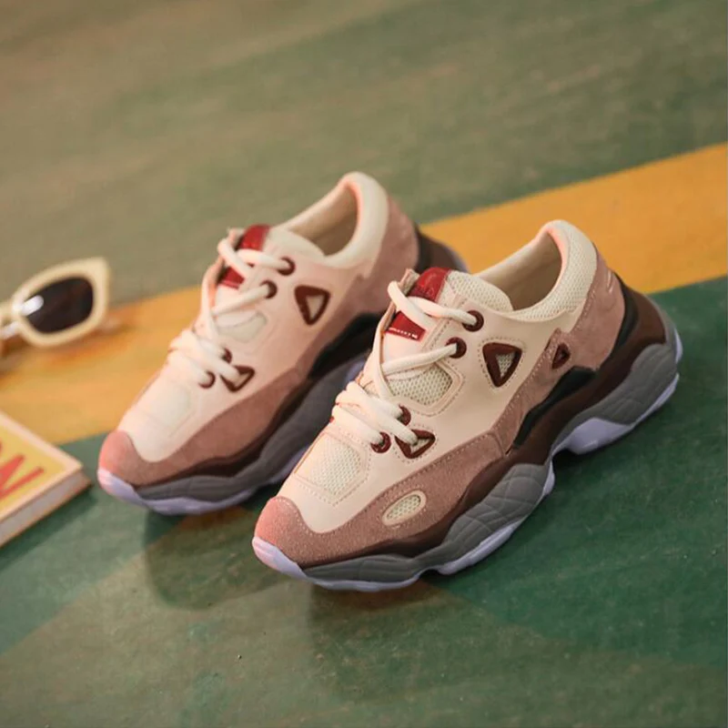 Прямая поставка женский кроссовки на толстой подошве увеличивающие рост 5 см