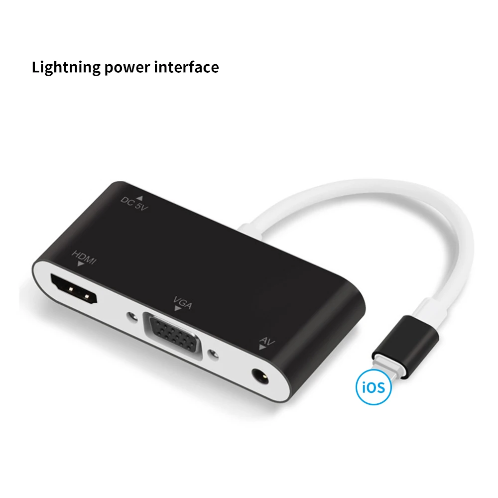 Новый для iPad Apple цифрового AV HDMI 4K USB кабель 1080P HD адаптеры Iphone X 8/7/6/Ipad Air| |