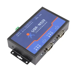 Двойное последовательное серверное устройство 2 порта RS-232422485 в Ethernet конвертер Поддержка Modbus RTU в TCP многохост опрос DC 5-36 в