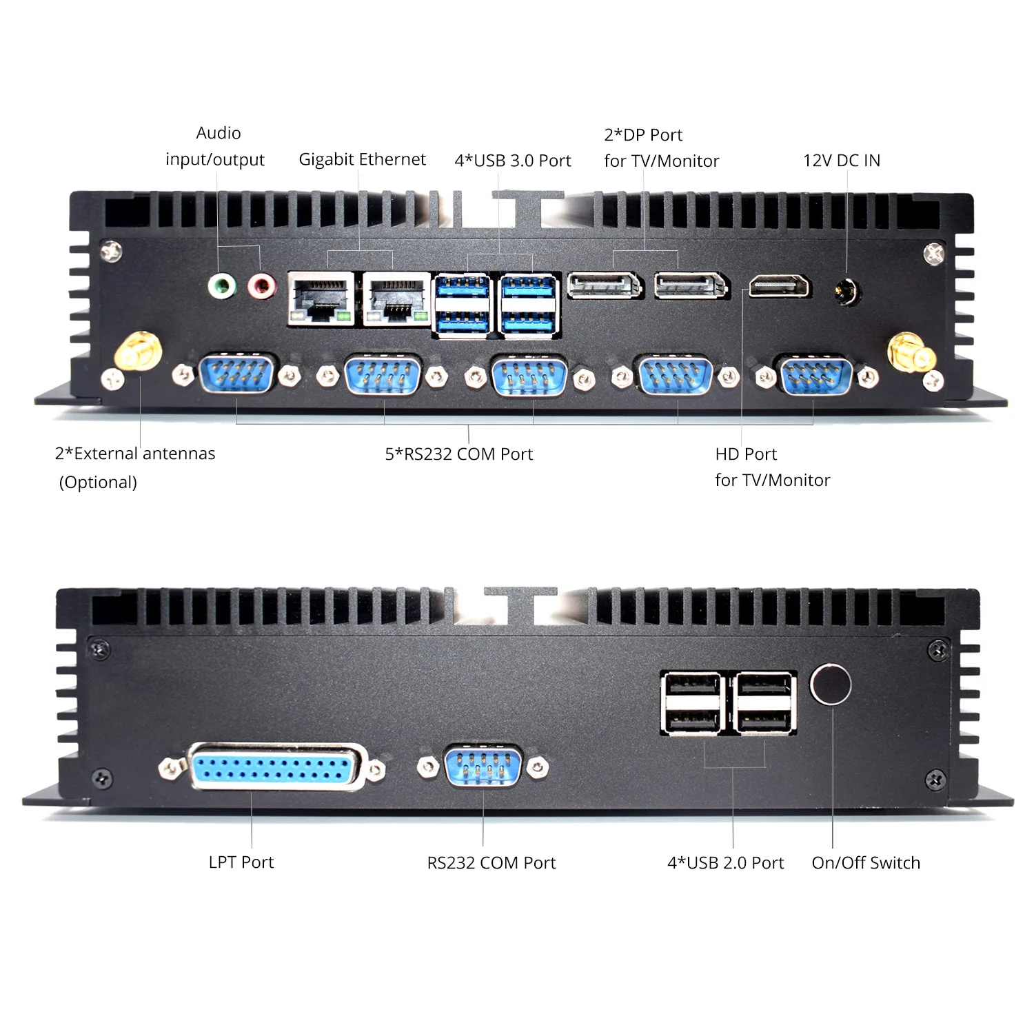 Core i7 8550U промышленный Мини компьютер core i5 8250U 2 intel NUC Lan HDMI DP EDP LPT SIM четырехъядерный