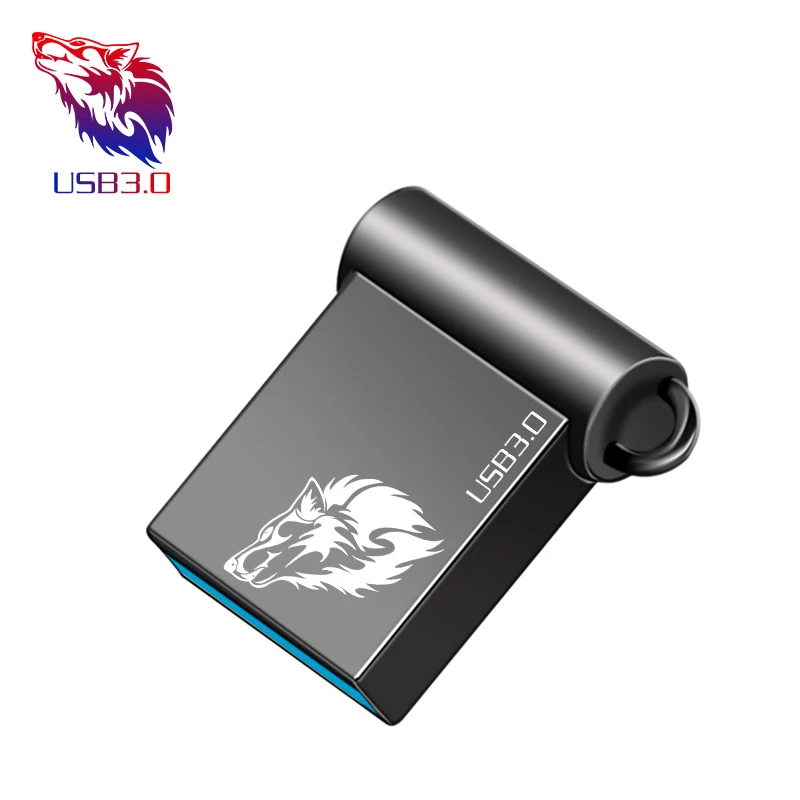 

Superduoduo wolf Mini USB 3.0 64GB USB Flash Drive Pendrive 16G 32G Waterproof USB Disk Metal Portable Thumb Drive