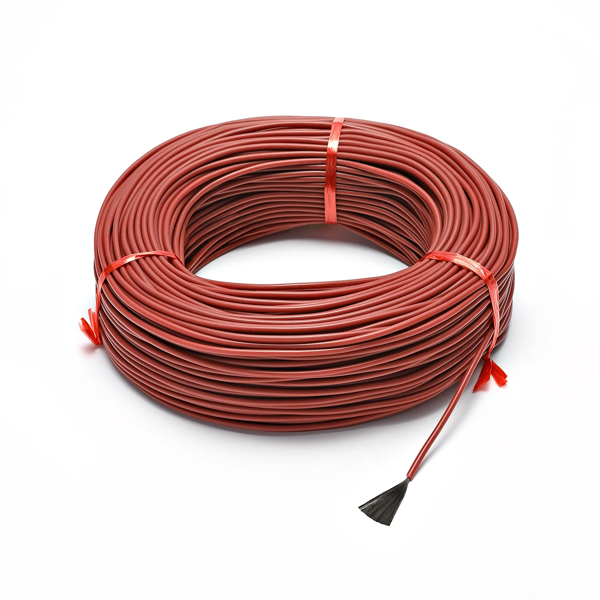 ow cost  rubber 12K 33ohm 5V-220V-300V carbon fiber heating cable flame retardant electro-thermal wire Floor heating line