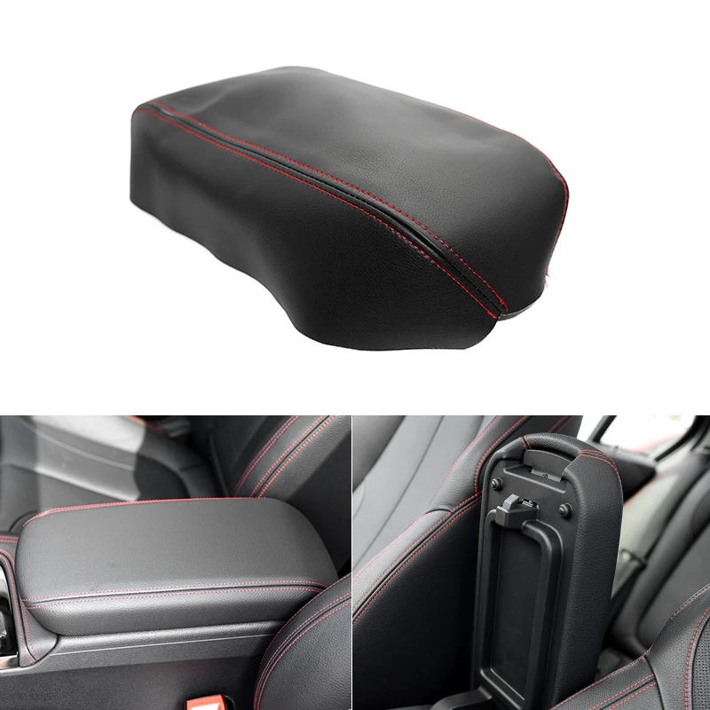 

Car styling Microfiber Leather Interior Center Control Lid Armrest Box Cover Trim For BMW 1 Series F20 2016 2017 2018 2019 2020