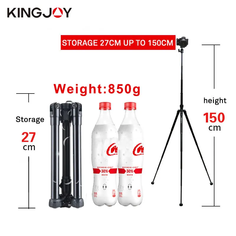 Штатив для мини камеры KINGJOY P058 алюминиевый Трипод телефона подходит