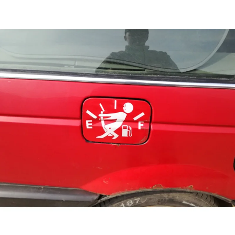 Водонепроницаемый стикер для автомобилей потянув топливный бак забавные
