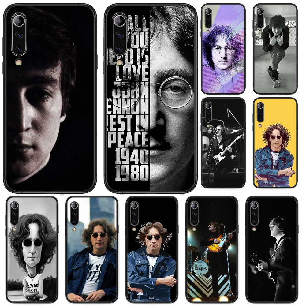 Чехол для телефона John Lennon singer super star UK Xiaomi Mi 6 8 A1 Note3 A2 9 CC9 9T A3 MIX 2 2S 3 Lite SE Pro черный